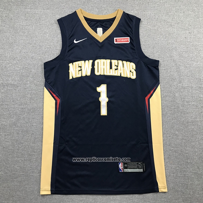 Camiseta New Orleans Pelicans Zion Williamson #1 Icon 2020-21 Azul